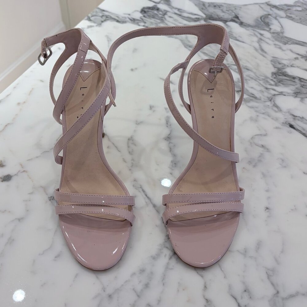 Beautiful Soft Pink Patent Strappy Heels